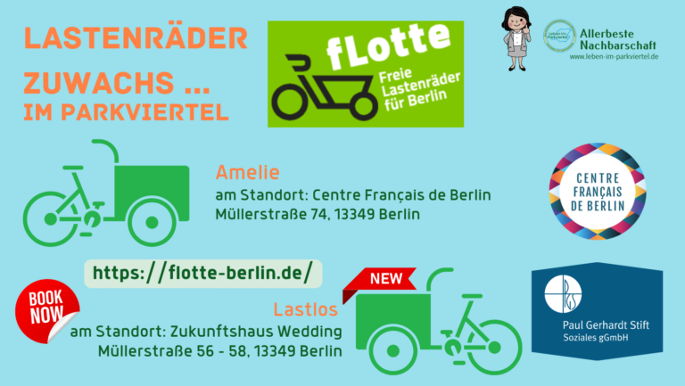 Lastenräder im Parkviertel